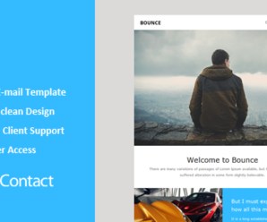 Bounce – Responsive Email + Themebuilder Access