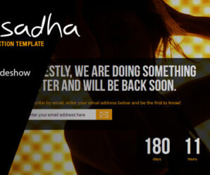 Hoesadha – Fullscreen Under Construction Template