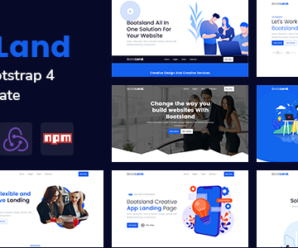 Bootsland – React Creative Landing Page