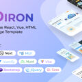 Oiron – React HTML Landing Page Collection