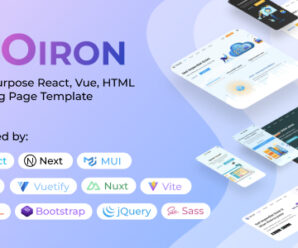 Oiron – React HTML Landing Page Collection