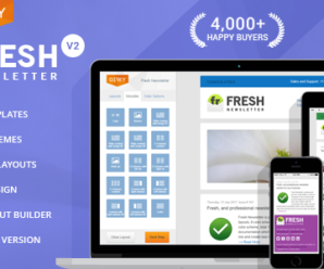 Fresh Newsletter – Hybrid Email Template + Access to Gifky Layout Builder