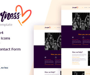 Heartness – Fundraising / Donation Landing Page