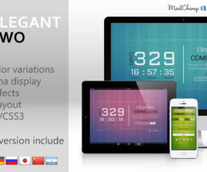 ElegantTwo – Animation Responsive Coming Soon Page