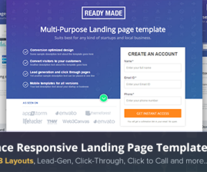 Unbounce Landing Page Template – Readymade