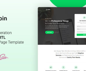 Cloin – HTML Landing Page Template