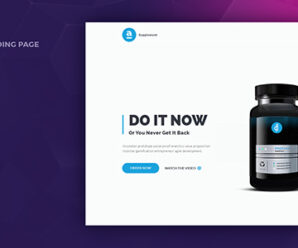 Adele Responsive Supplement HTML Landing Page