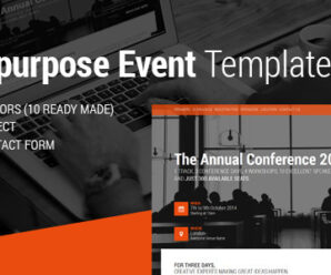 Event & Conference HTML5 Template Landing Page