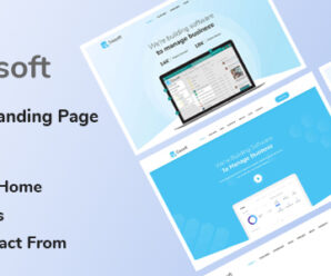 Sasoft – Software Landing Page