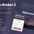 Domain Broker 2 – Landing Page to Sell Domains