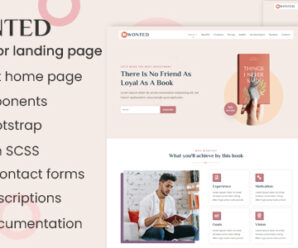 Wonted – Book & Author Landing page