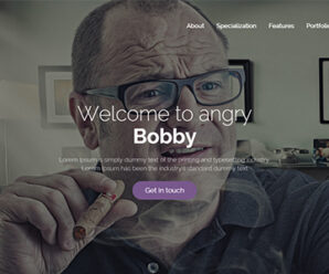 Bobby – Creative Service Landing Page