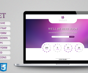 Violet – Responsive Coming Soon Page