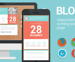 Blocks – Responsive Coming Soon page