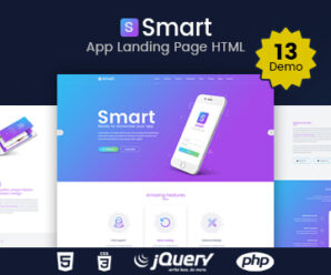 SMART – App Landing Page HTML Template