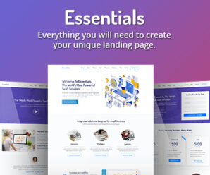 Essentials – High Converting SaaS Landing Page Template