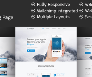 RxApps – Responsive App Landing Page