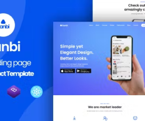 Sanbi – App Landing Page WordPress Theme