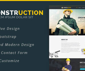 Construction – Bootstrap Landing Page