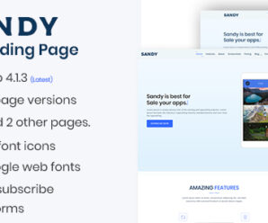 SANDY – Apps Landing Page