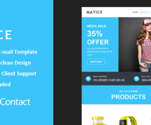 Matice – Responsive E-mail Template + Themebuilder Access