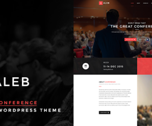 Event Landing Page WordPress Theme for Conference Marketing – Aleb