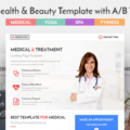 Medical, Spa, Yoga & Fitness Landing Page Template