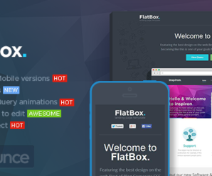 FlatBox – Unbounce Startup Template