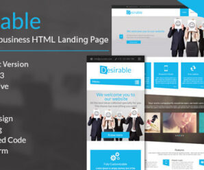 Desirable –  Business Landing Page Template