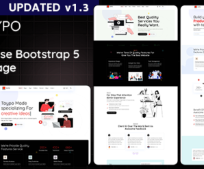 Taypo – Multipurpose Bootstrap5 Landing Page