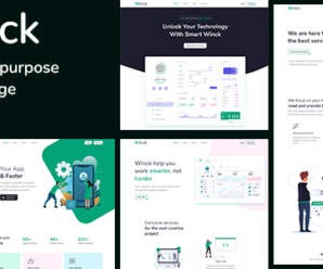 Winck – Multipurpose React Landing Page