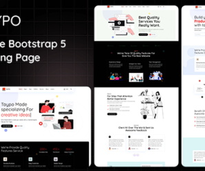 Taypo – Multipurpose React Landing Page