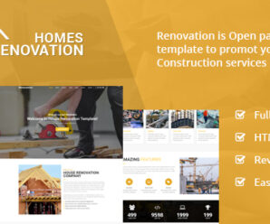 Homes Renovation – Landing Page