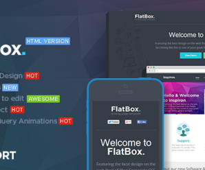 FlatBox –  Software Landing Page Template