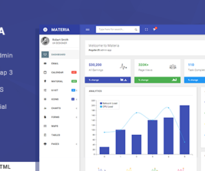 Materia – Responsive Admin Template