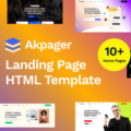 Akpager – Multipurpose Landing Page HTML Template