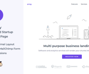 Array Minimal Landing Page Template