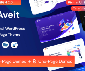 Aveit – Landing Page WordPress Theme