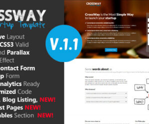 Crossway – Startup Landing Page Template