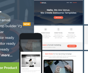 Venus, Multipurpose Email Theme + Builder Access