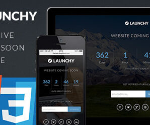 Launchy – Responsive Coming Soon Template