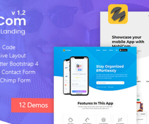 MobiCom – Mobile App Landing Pages Pack