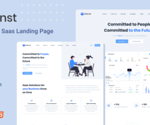 Monst – Tailwind Saas landing page