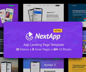 NextApp – App Landing Pages Pack