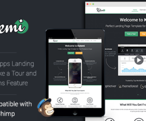 Katemi – Clean Product and App Landing Page