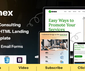 Anex – Consulting and Business Services HTML Landing Page Template