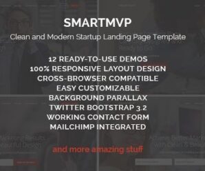 SmartMvp – Startup Landing Page Template