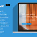 Sleek with Mobirise Responsive Bootstrap Landing Page Builder