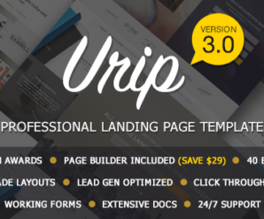 Urip – Professional Landing Page With HTML Builder