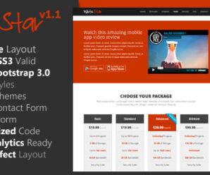 WhiteStar – Responsive HTML5 Landing Page